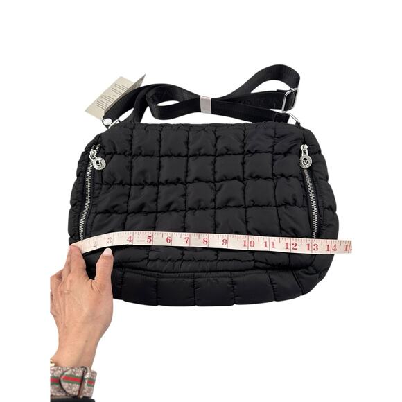 Valentino Orlandi Crossbody Bag Purse Quilted Puffer Black Adjustable Strap NEW - Picture 5 of 9
